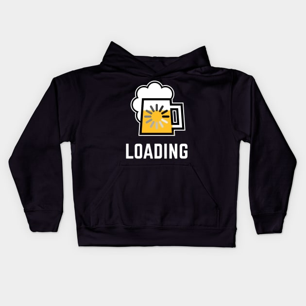 Beer Loading (Drinking In Progress / Negative / |) Kids Hoodie by MrFaulbaum